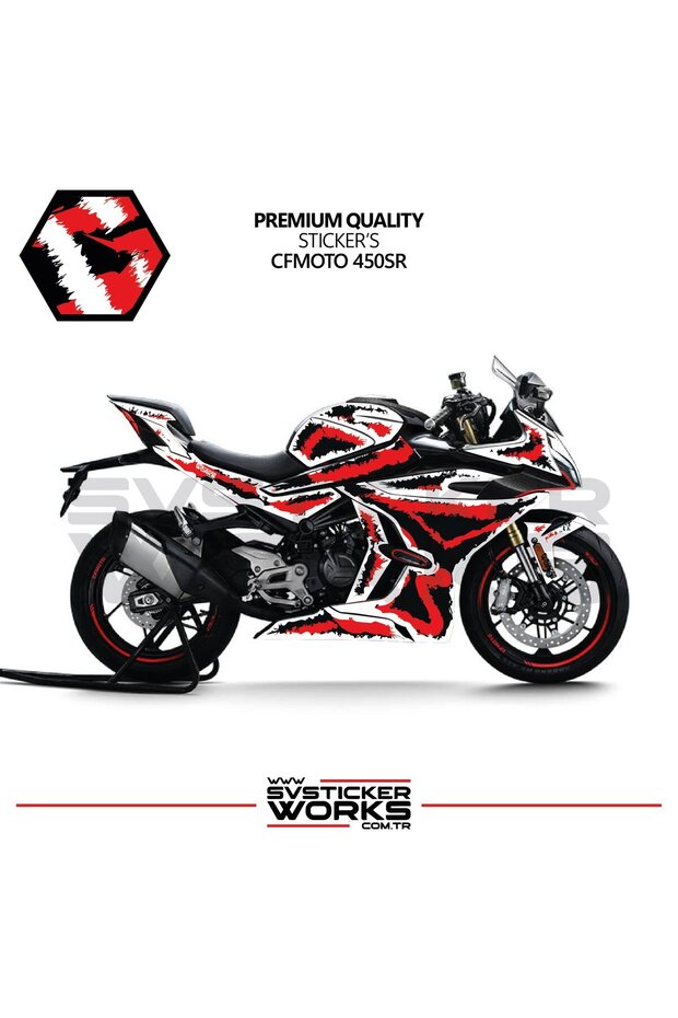 Cfmoto 450Sr Fairing Sticker Air Brush Motorcycle Fairing Model Ready Kit All Models Compatible