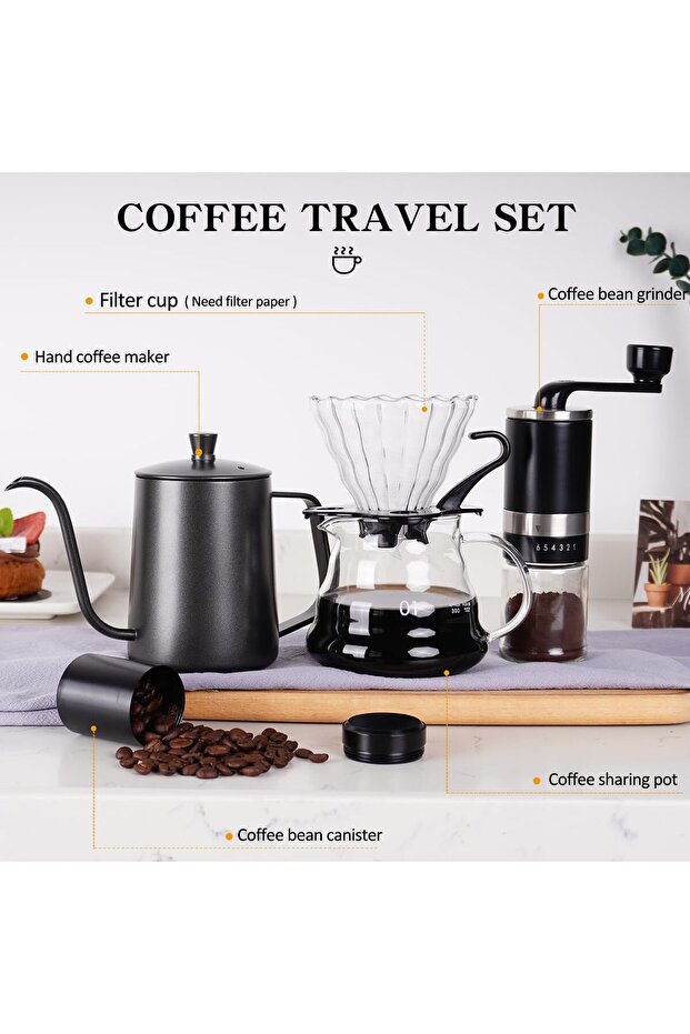 طقم تحضير قهوة فاخر - 4