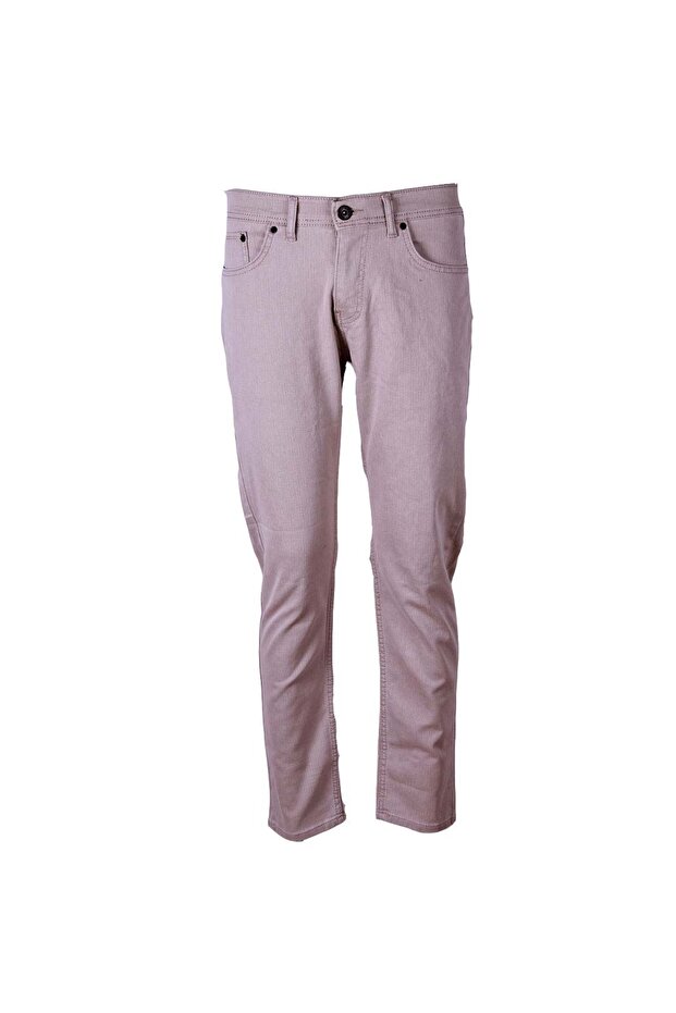 5 Pocket Beige Men's Trousers 26Yaf1000004