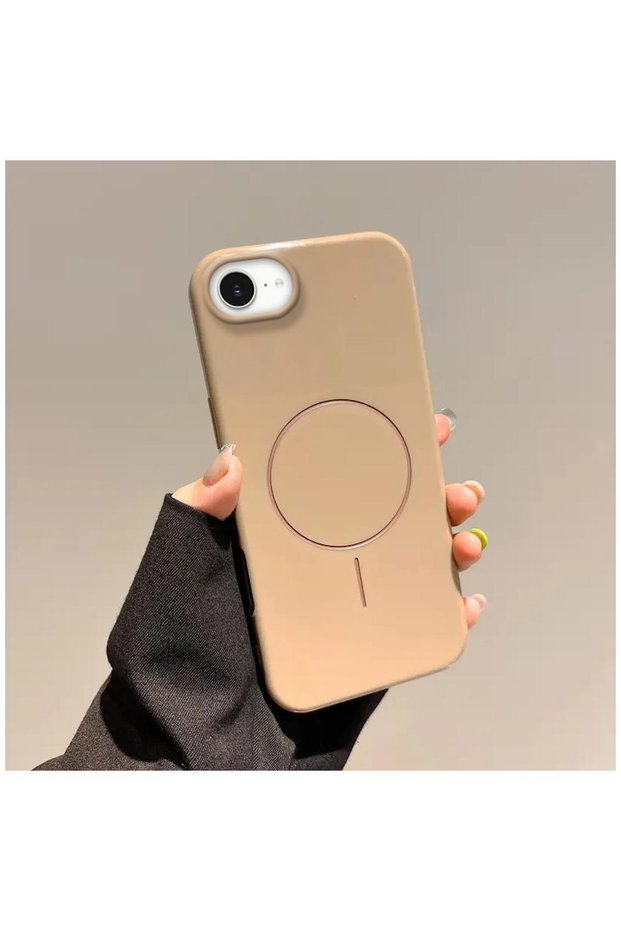 Apple iPhone 17E Compatible Case Vivid M-Safe Silicone Case Desert Titanium