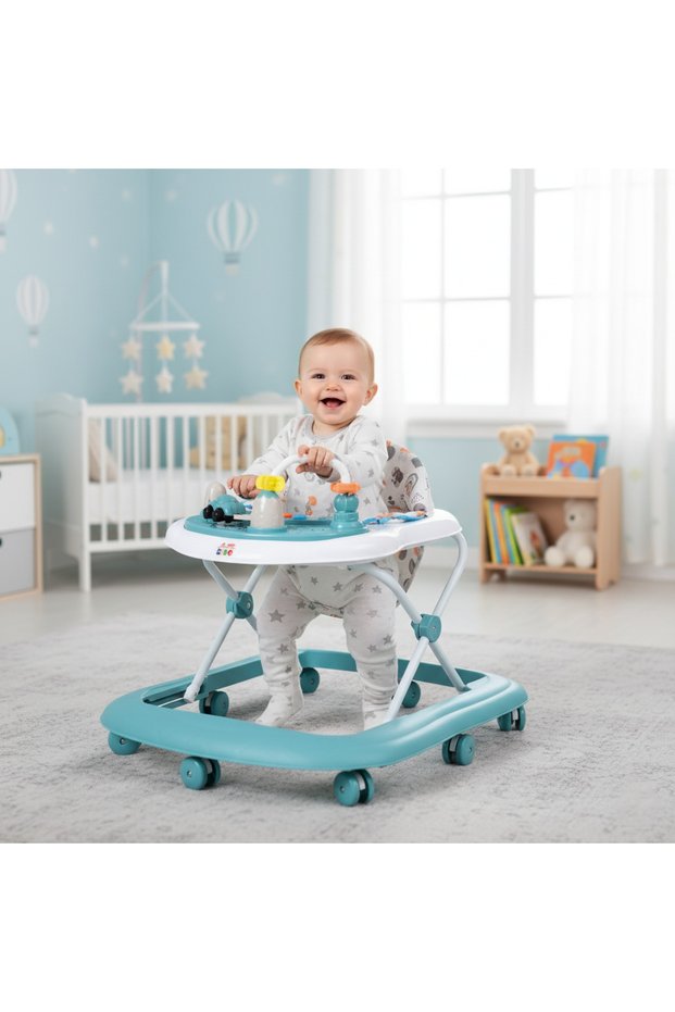 BABY WALKER WITH MUSIC - 8 WHEELS