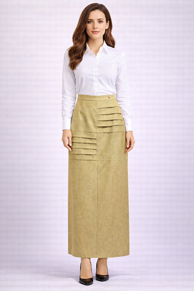 Katlamalı Etek Boy 95 Cm dir - 1