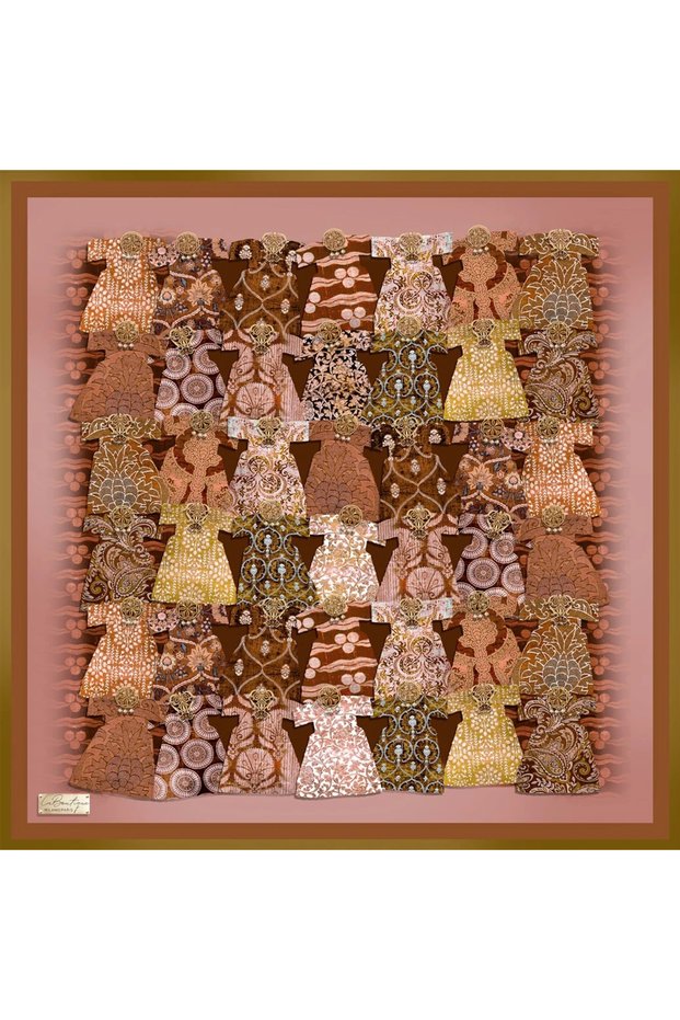 Fall Scarf 2479-05 90X90