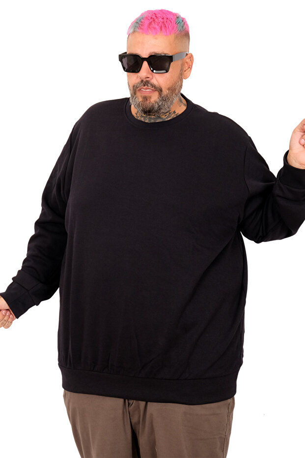 Mode XL Erkek Interlok Sweat Bıs.Yaka Basıc U22465 - 3