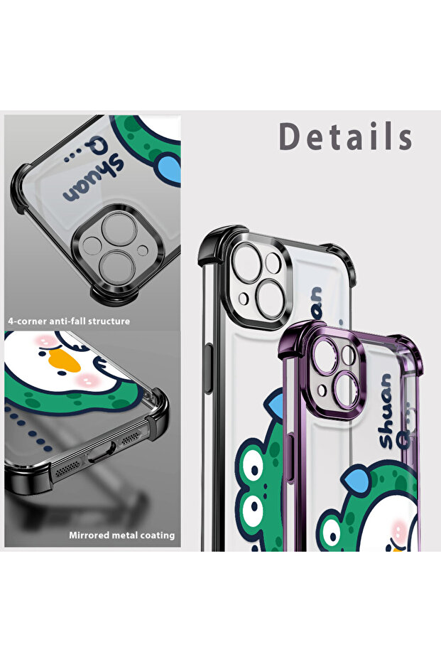 حافظة حماية من السيليكون الشفاف المتوافقة مع Poco C65، كرتون لطيف - 8