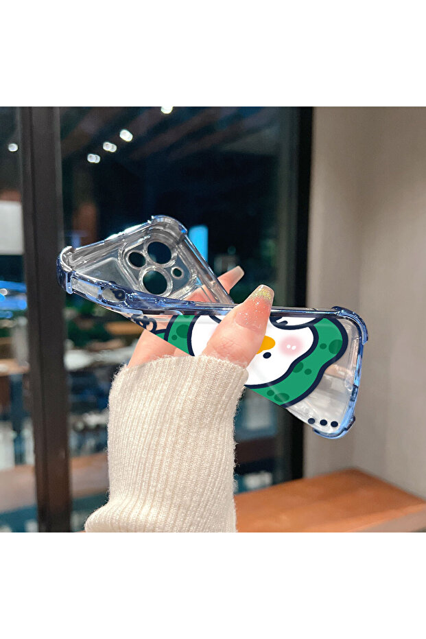 حافظة حماية من السيليكون الشفاف المتوافقة مع Poco C65، كرتون لطيف - 6