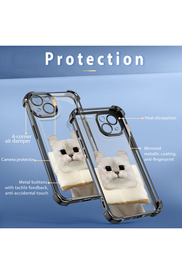 حافظة حماية من السيليكون الشفاف المتوافقة مع Poco C65 بنمط القطط - 8