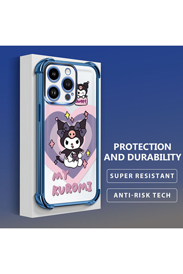 iPhone 14 Pro Compatible Transparent Silicone Flutter Protective Case with Pattern - 4