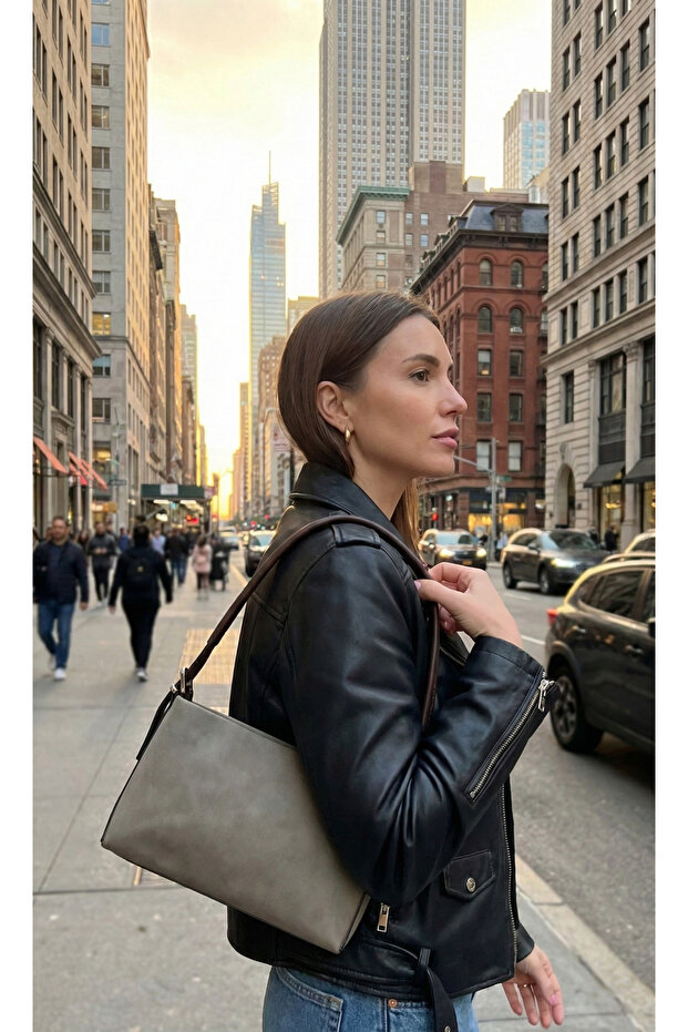 Lagranzé Élan Faux Leather Suede Shoulder Bag