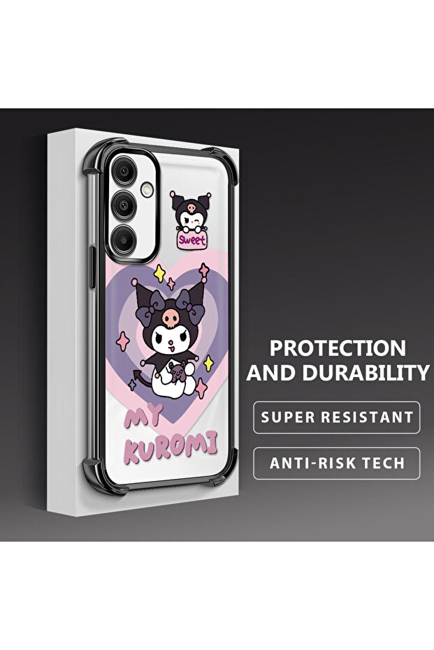 Samsung Galaxy A16 Compatible Transparent Silicone Flutter Protective Case with Pattern - 4