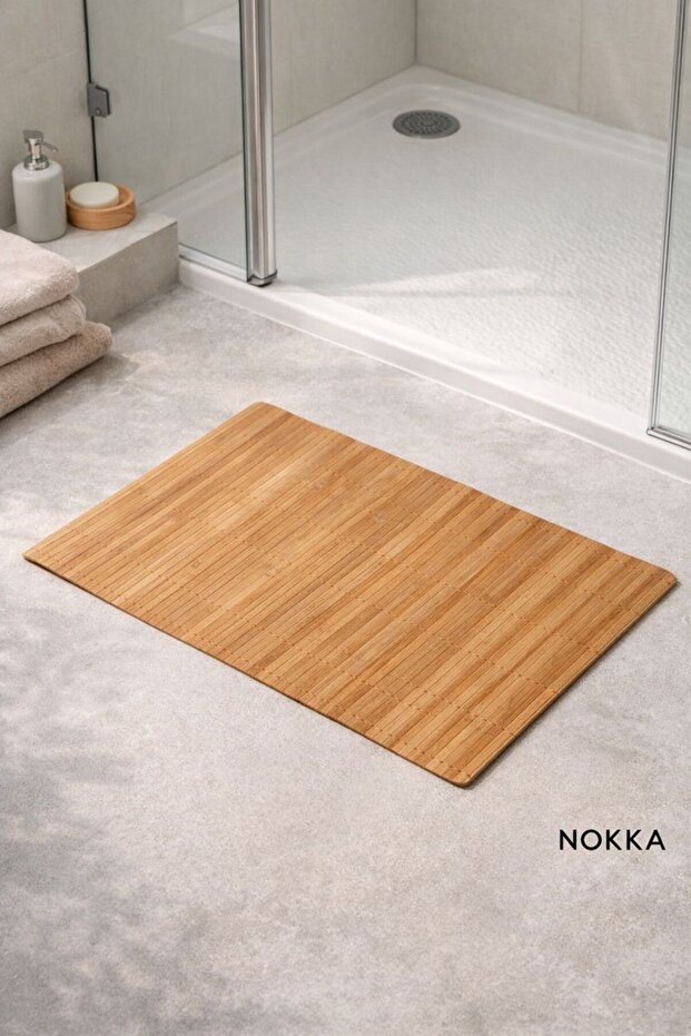 Bambu Mat, Kaydırmaz Bambu Paspas, 45x70 cm - 1