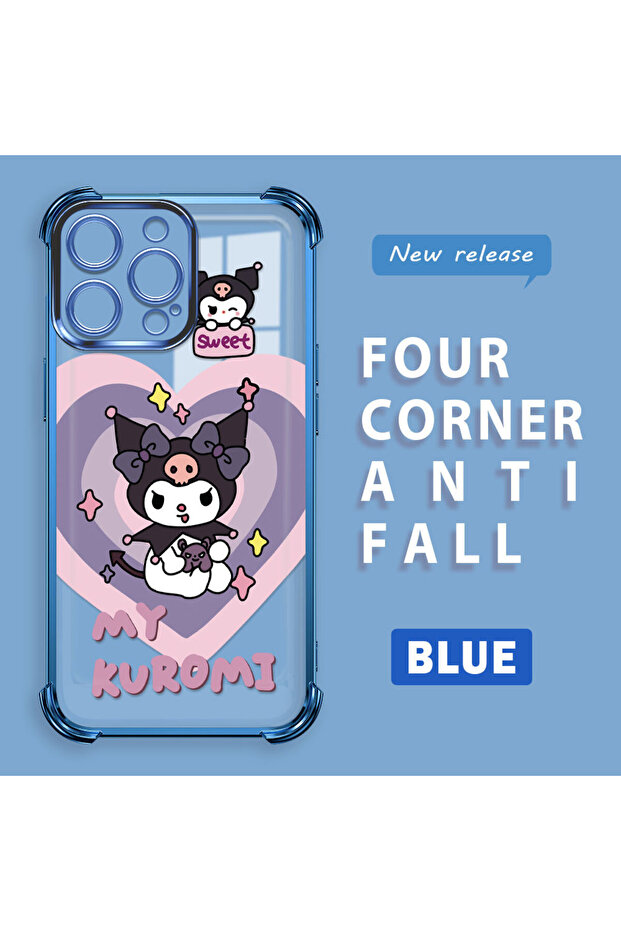 حافظة حماية من السيليكون الشفاف المتوافقة مع هاتف iPhone 14 Pro Max، مزودة بنمط حماية - 2