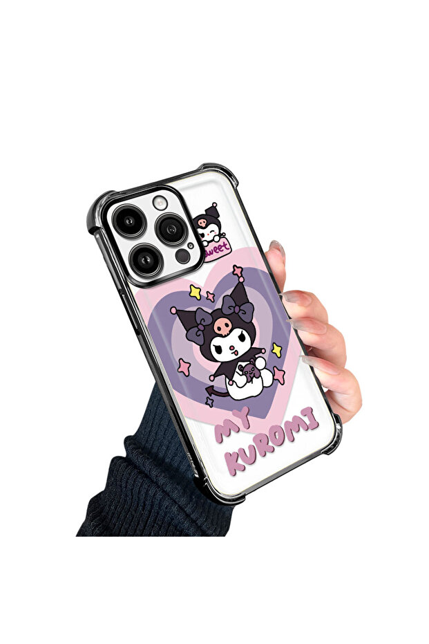 iPhone 14 Pro Compatible Transparent Silicone Flutter Protective Case with Pattern - 3