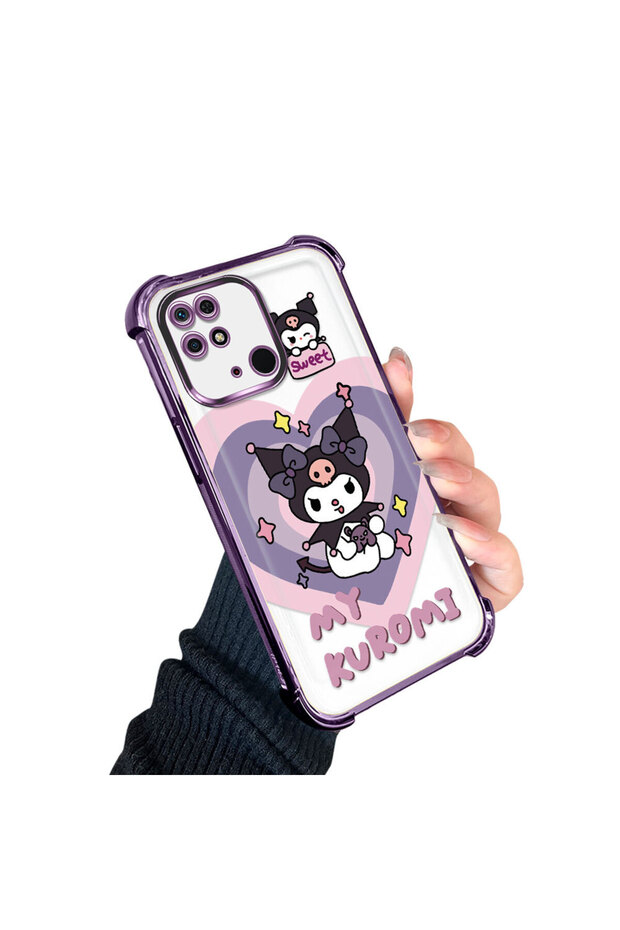 حافظة حماية من السيليكون الشفاف المتوافقة مع هاتف Redmi 10C، مزودة بنمط حماية - 3