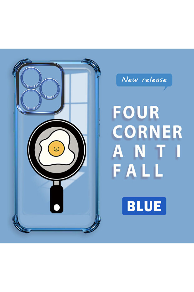 Realme Note 50 Compatible Transparent Silicone Flutter Protective Case with Pan Pattern - 1