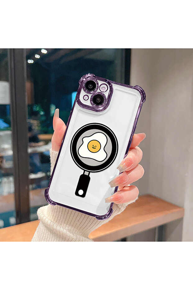 غطاء حماية شفاف من السيليكون متوافق مع آيفون 16 بنمط متموج - 5