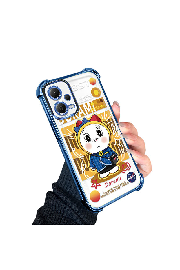 حافظة حماية من السيليكون الشفاف المتوافقة مع هاتف Redmi Note 12 5G، دوريماون - 2