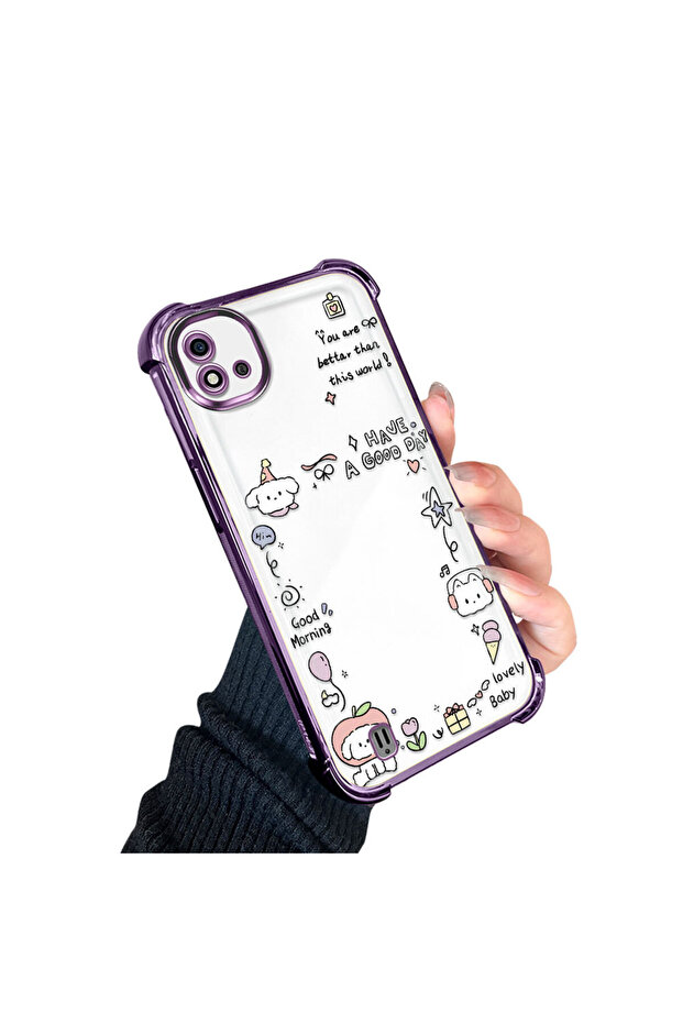 حافظة واقية من السيليكون الشفاف المتوافقة مع Realme C20/C20A بنمط إبداعي - 2