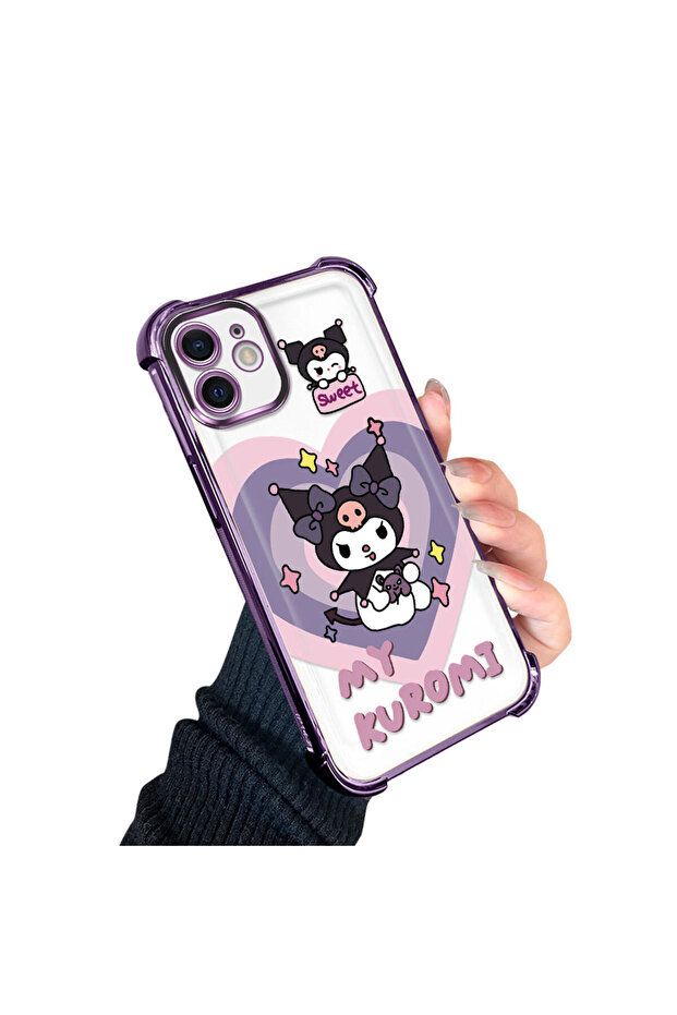 iPhone 12 Compatible Transparent Silicone Flutter Protective Case with Pattern - 3