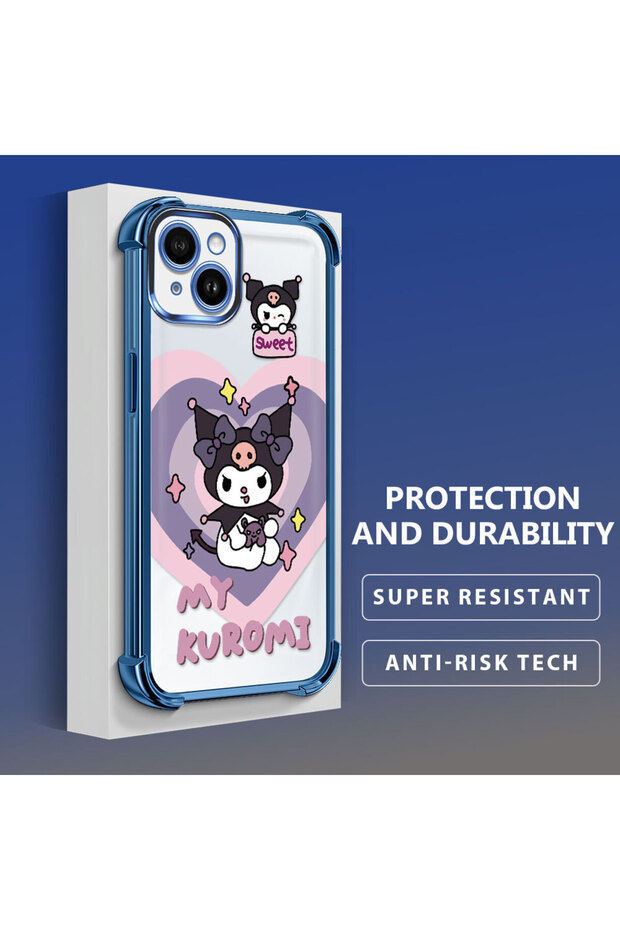 حافظة حماية من السيليكون الشفاف المتوافقة مع هاتف iPhone 14 Plus، مزودة بنمط حماية - 4