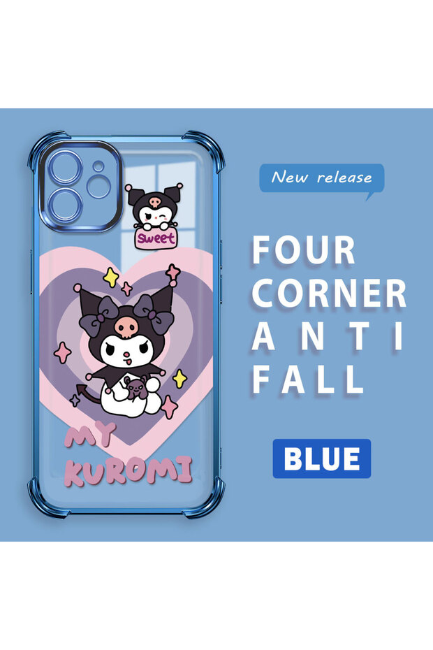 iPhone 12 Compatible Transparent Silicone Flutter Protective Case with Pattern - 2