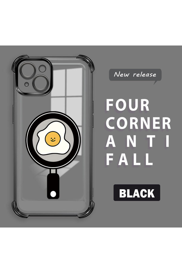 حافظة حماية من السيليكون الشفاف المتوافقة مع هاتف iPhone 14 Plus بنمط مربعات - 1