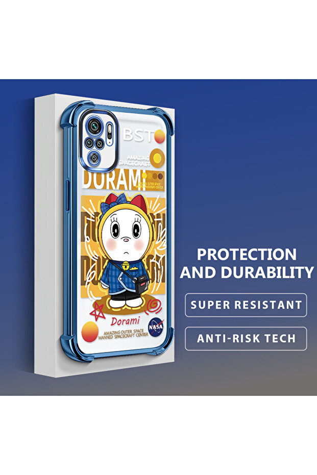 حافظة حماية من السيليكون الشفاف المتوافقة مع Poco M5S من Doraemon - 3