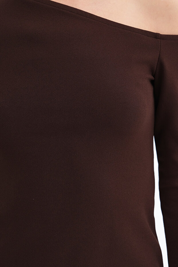 Mini rochie cu maneca lunga E18018 - 3