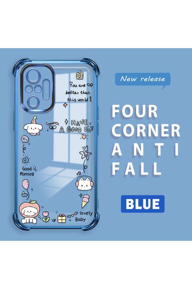 حافظة حماية من السيليكون الشفاف المتوافقة مع Redmi Note 10 Pro، نمط إبداعي - 1