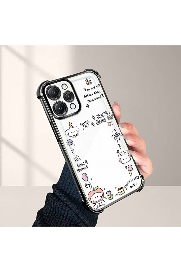 حافظة حماية من السيليكون الشفاف المتوافقة مع Redmi 12 4G، نمط إبداعي - 5