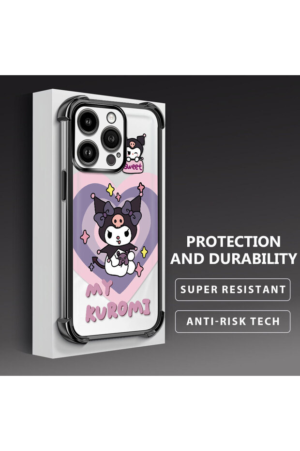 iPhone 14 Pro Compatible Transparent Silicone Flutter Protective Case with Pattern - 4