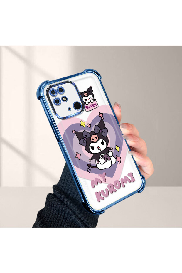 حافظة حماية من السيليكون الشفاف المتوافقة مع هاتف Redmi 10C، مزودة بنمط حماية - 1