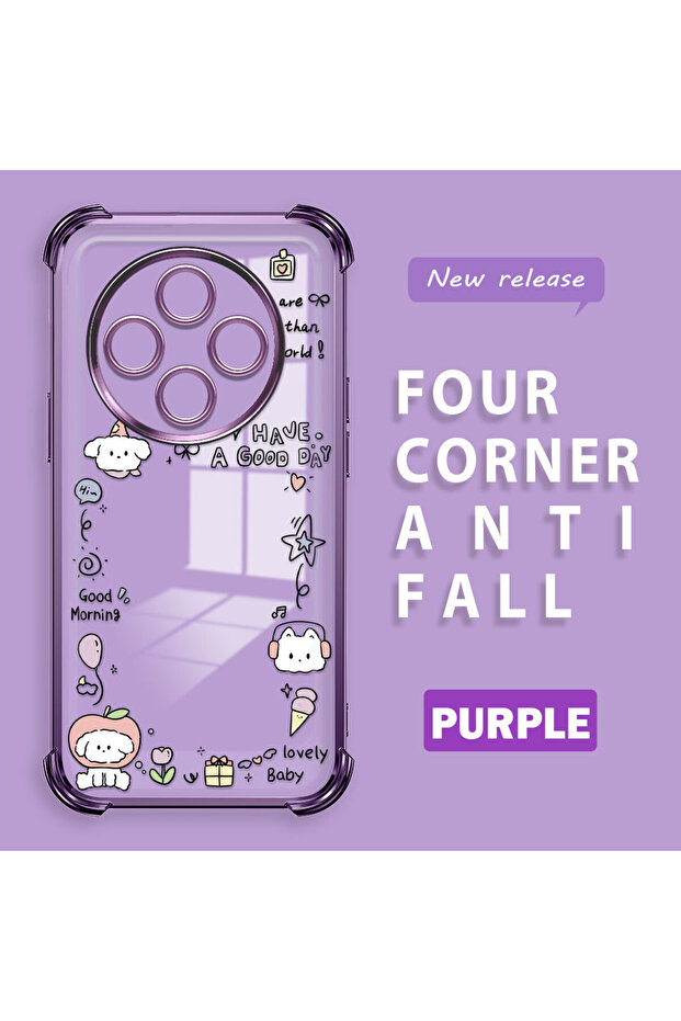 حافظة حماية من السيليكون الشفاف المتوافقة مع Redmi A4 بنمط إبداعي - 1