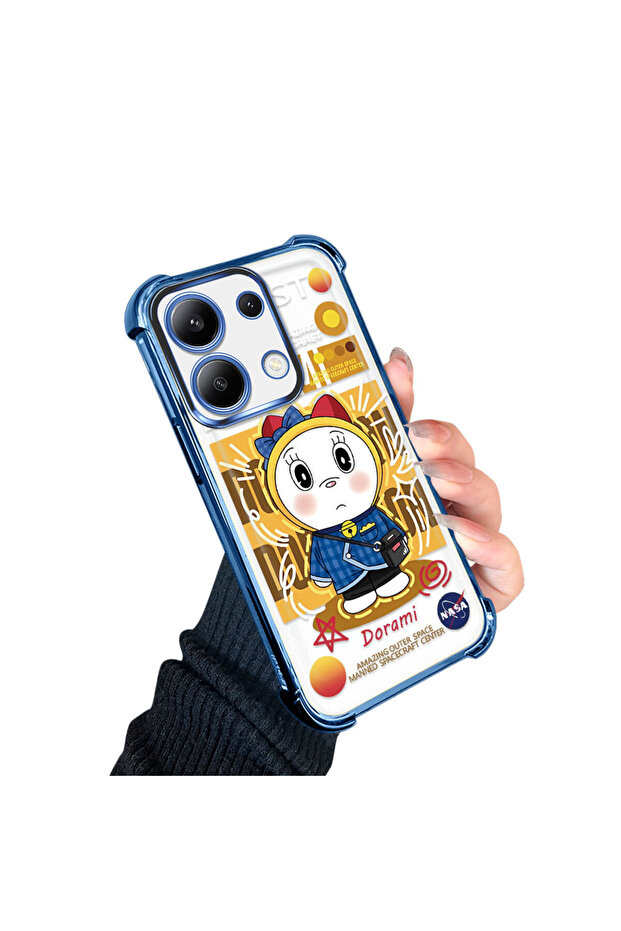 حافظة حماية من السيليكون الشفاف المتوافقة مع هاتف Redmi Note 13 من Doraemon - 3