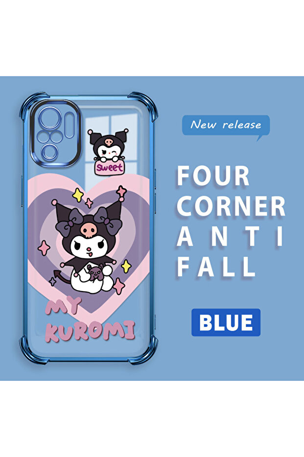 Poco M5S Compatible Transparent Silicone Flutter Protective Case with Pattern - 2