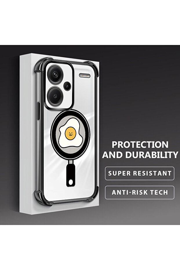 حافظة حماية من السيليكون الشفاف المتوافقة مع Redmi Note 13 Pro Plus 5G، بنمط مموج - 4