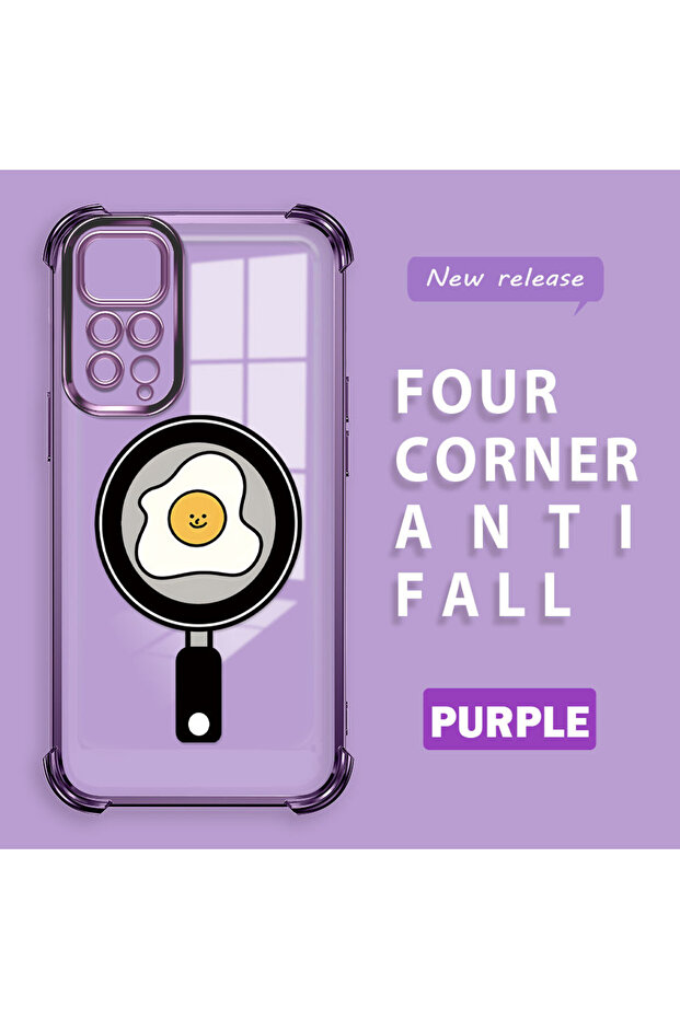 حافظة حماية من السيليكون الشفاف المتوافقة مع هاتف Redmi Note 11، بنمط مموج - 1