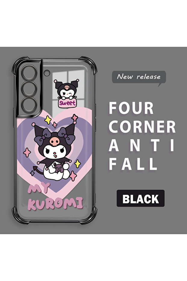 حافظة حماية من السيليكون الشفاف المتوافقة مع هاتف سامسونج جالاكسي S22، مزودة بنمط - 2