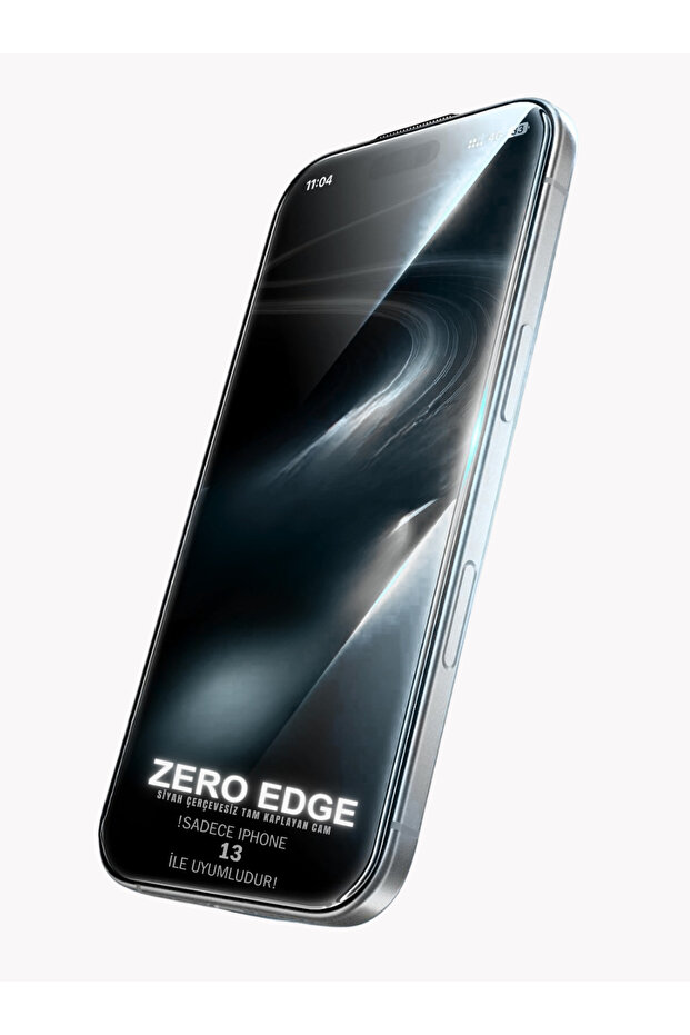 [Zero] سلسلة Zero المتوافقة مع iPhone 13، واقي شاشة أسود بدون إطار، تغطية كاملة ولا يقلل من حجم الشاشة - 1