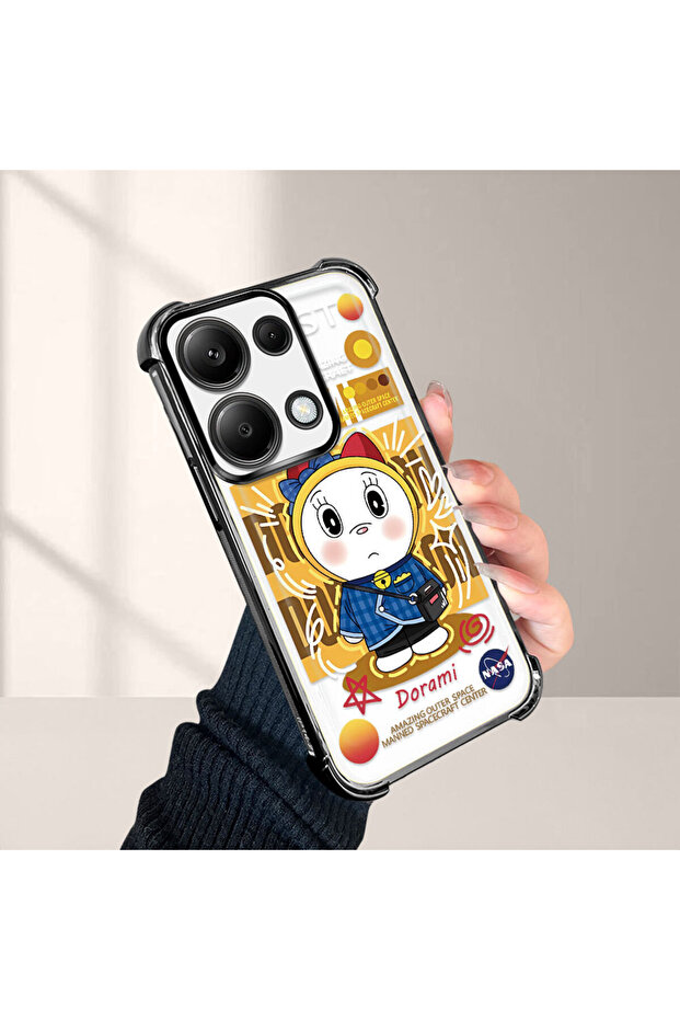 Redmi Note 13 Pro 4g Compatible Transparent Silicone Flutter Protective Case Doraemon - 5