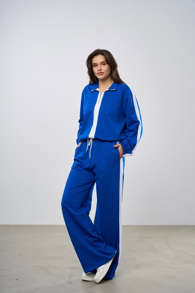 White Piped Detail Tracksuit Set | 5006 | 44-50