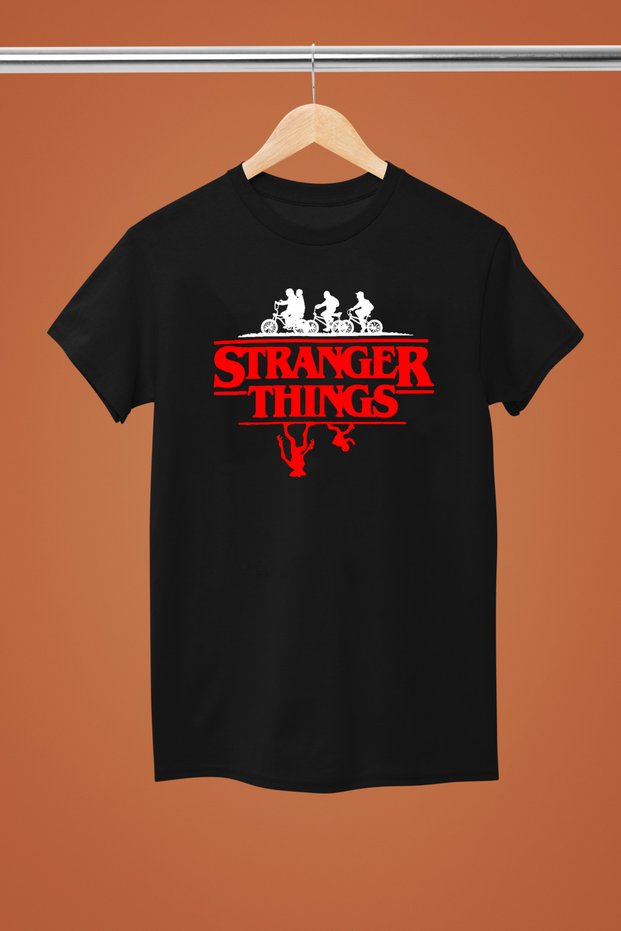 Stranger Things Printed Cotton Short Sleeve Youth and Children T-Shirt