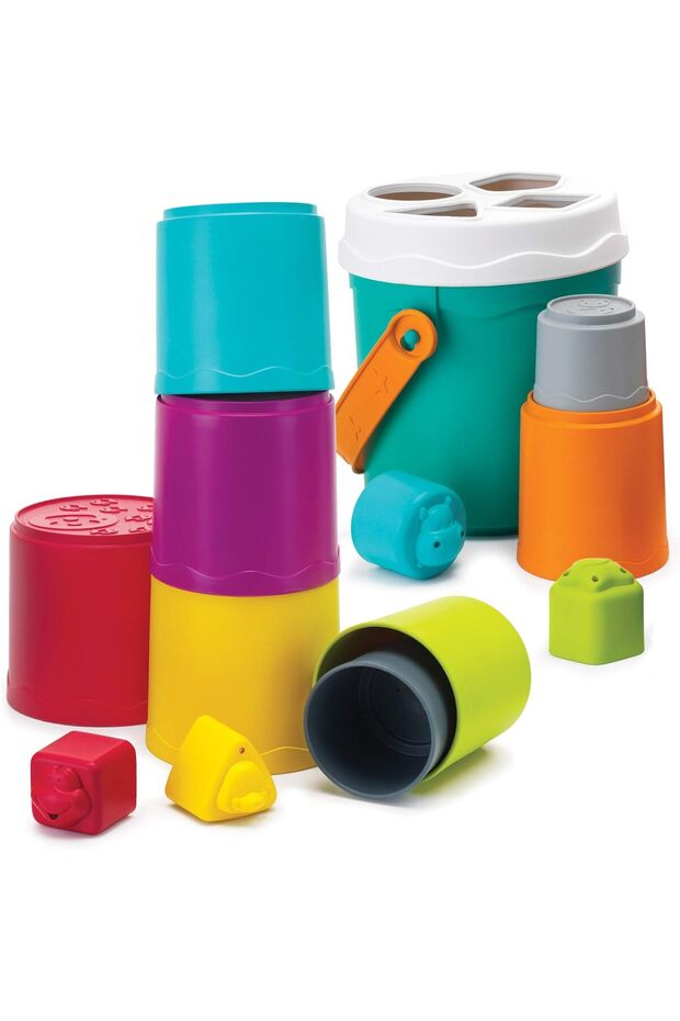 - Stack and Nest Shape Sorting Buckets - 1