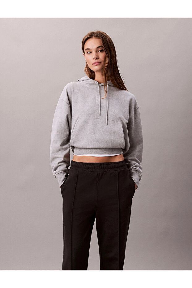 Women's Straight Leg Stitched Front Sweatpants - Black