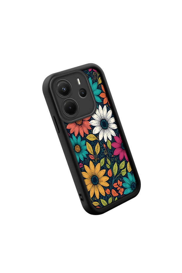 حافظة هاتف من السيليكون الناعم الرقيق بنمط أسود متوافقة مع هاتف Redmi Note 14 - 3