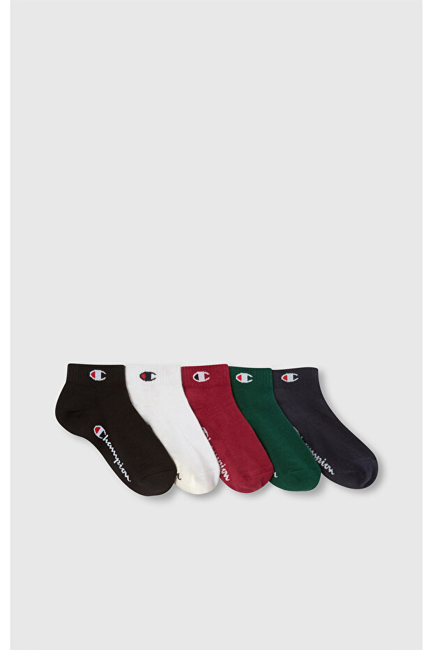 Seasonal 5Pk Quarter Socks White Unisex Socks - U30078-Ww007