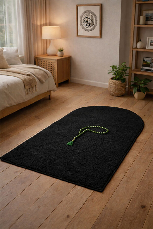 Decorative Soft Washable Knee-Friendly Non-Slip Sole Prayer Rug Plush Rug