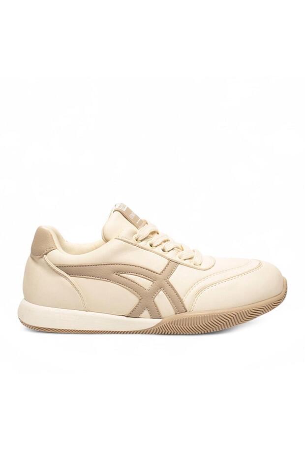 Soft Laced Striped Detail Orthopedic Sole Super Soft Leather Shoes