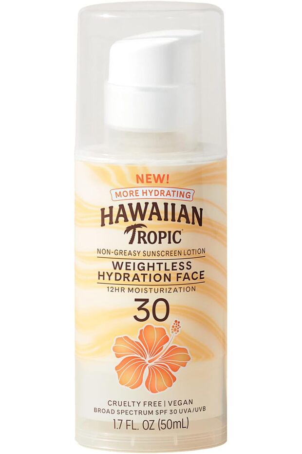 Oil Free Sunscreen Lotion Weightless Hydration for Face, SPF 30