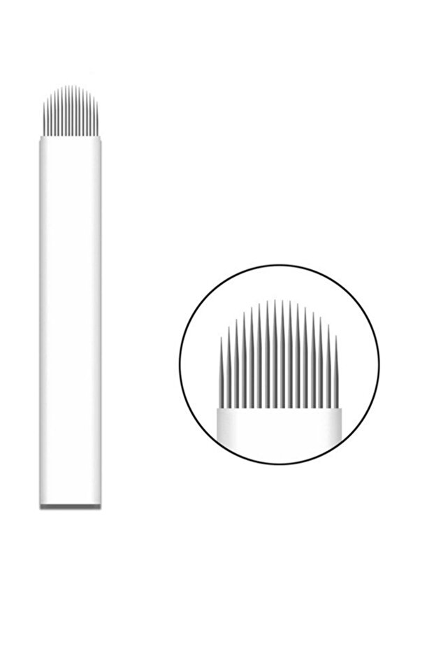 10 Pcs 16 Pin U Microblading Permanent Makeup Needle Microblading Needle 0.25mm